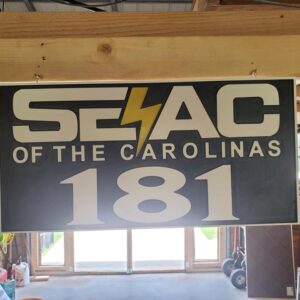 Weather Proof Two Tone Two Sided Sign 24"x12"x1/2"