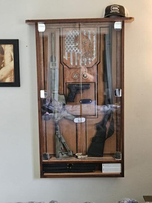 Custom Secure Weapons Display Case