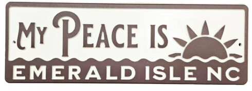 Peace Sign- Cedar Point NC -visual description