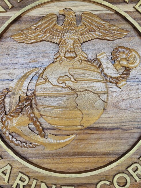 USMC EGA Carved 3 -visual description