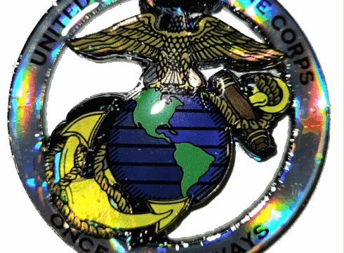 USMC EGA Badge -visual description