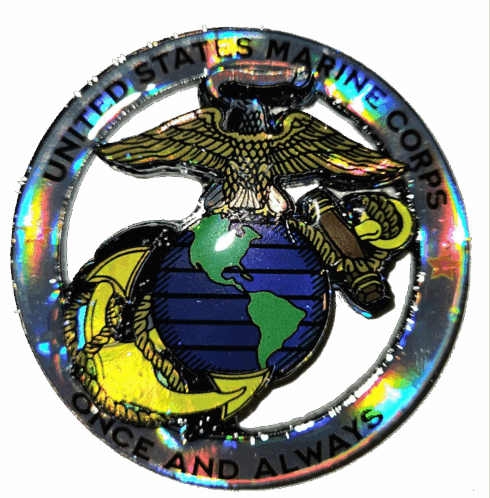 EGA Once and Always Badge -visual description