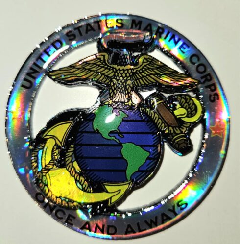 EGA Once and Always Badge -visual description