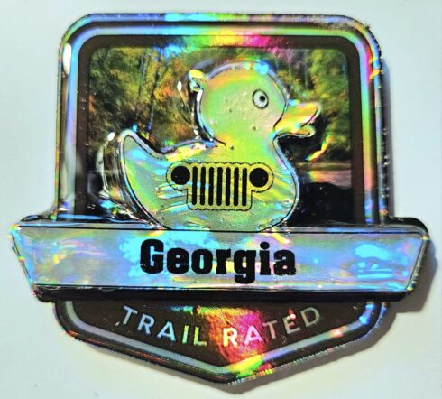 Georgia Trail Rated Medallion -visual description