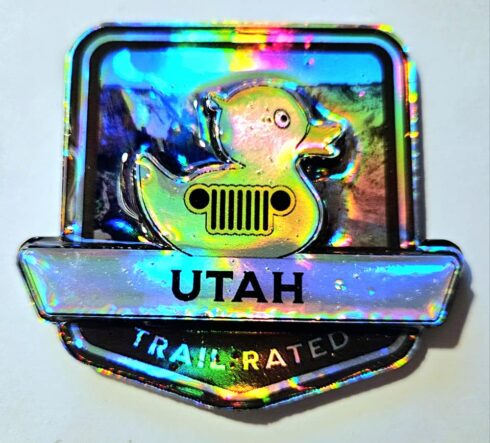 Utah Trail Rated Jeep-Duck Medallion - Image 2 -visual description
