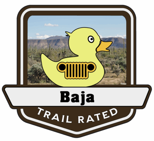 Baja Trail Rated Jeep Medallion/Badge