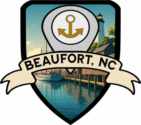 Port-Call-Medallion-BeaufortNC -visual description