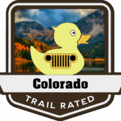 colorado Jeep Trail Rated Medallion/Badge