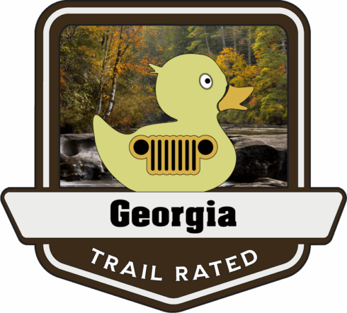 Georgia Trail Rated Jeep/Duck Medallion