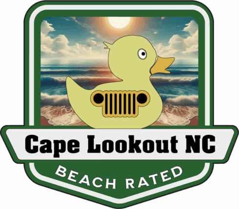 Cape Lookout Beach Rated Jeep Medallion