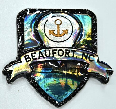 Port Call Medallion- Beaufort NC -visual description