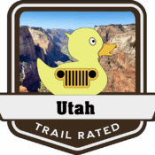 Utah Trail Rated Jeep/Duck Medallion