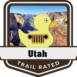 Utah Trail Rated Jeep/Duck Medallion