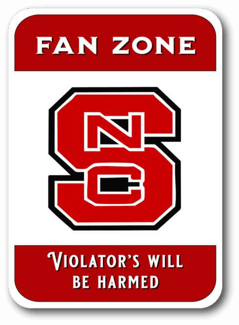 NCST FanZone Garden Sign -visual description