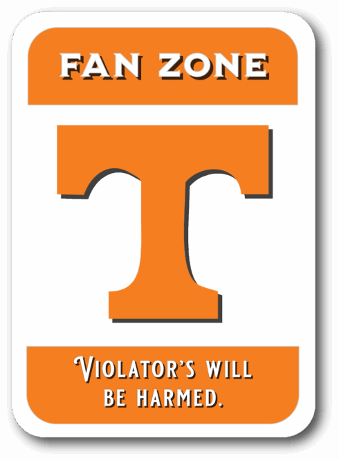 Tennessee Vols FanZone sign