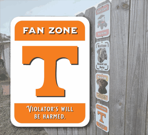 Tennessee Vols FanZone sign