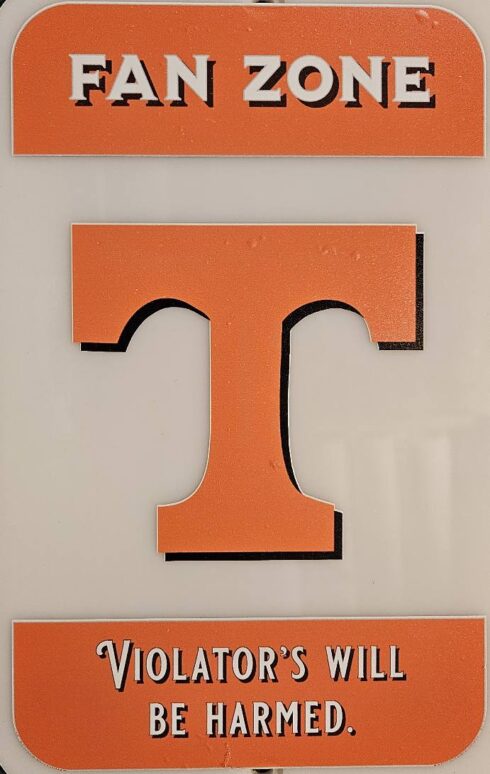 Tennessee Vols FanZone Garden Sign