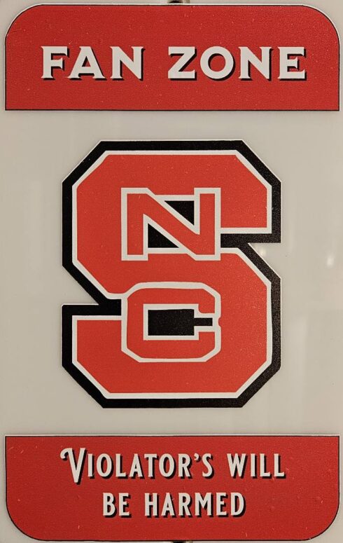 NCST FanZone Garden Sign -visual description