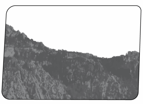24 Jeep Passenger-Side Rear Window Perf Mountain Scene