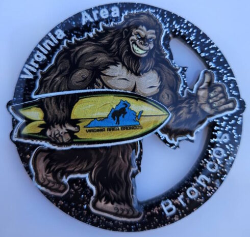 Virginia Area Broncos Medallion - Image 9 -visual description