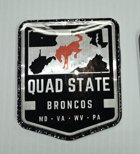 Quad State Broncos -visual description