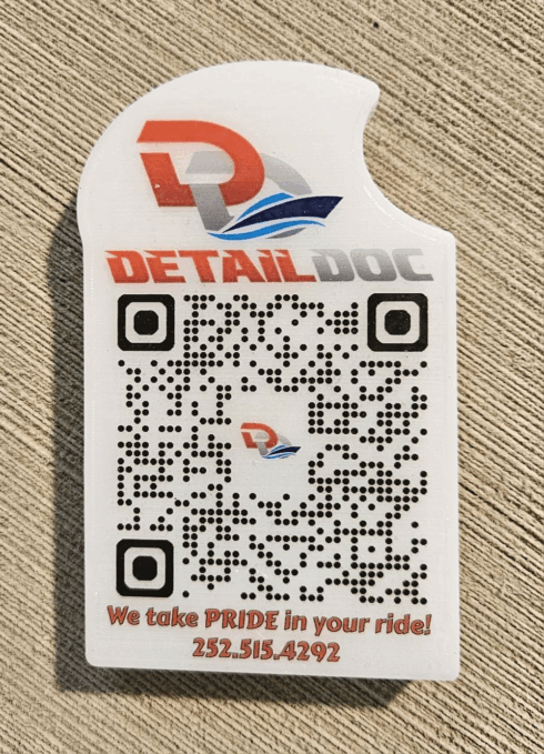 promo refrigerator magnet -visual description