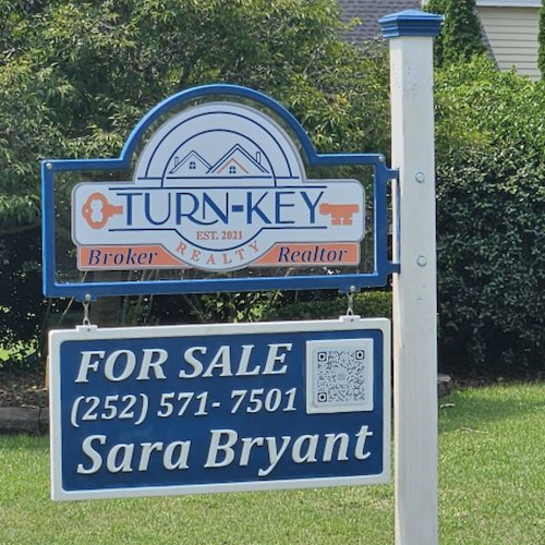 Carved Real Estate Sign