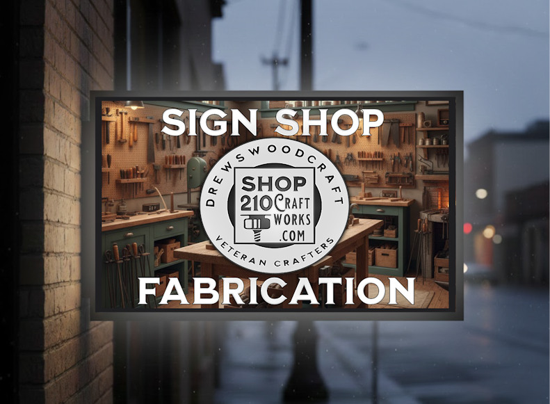 DWC Sign Shop Fabrication -visual description