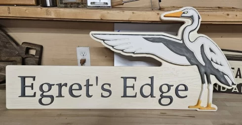 Egrets Edge directional sign