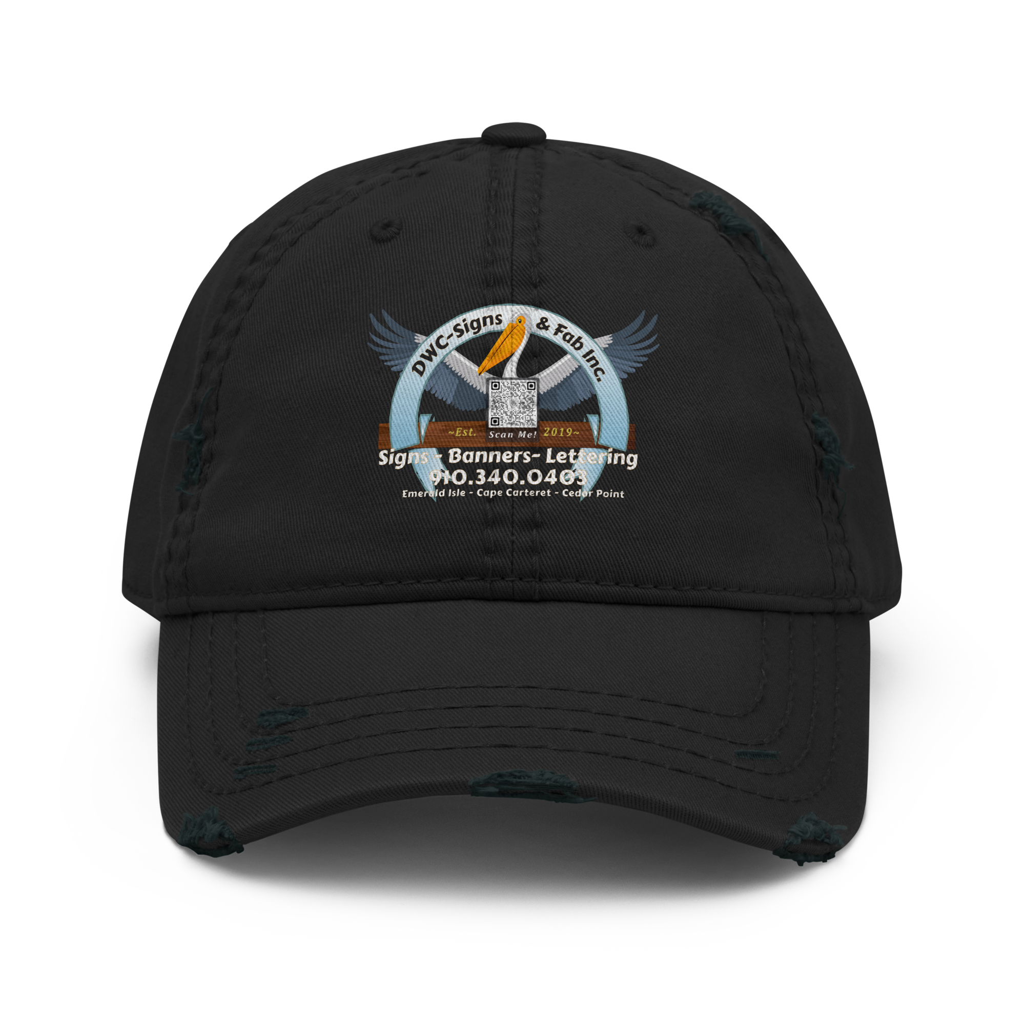 DWC-Signs Distressed Dad Cap -visual description
